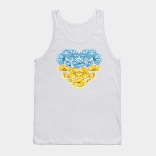 Floral heart Tank Top